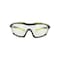 Magid Safety Glasses, Anti-Fog, Clear Lens, Black/Yellow Frame, 1 PR Y880HVPAFC - alternate 2